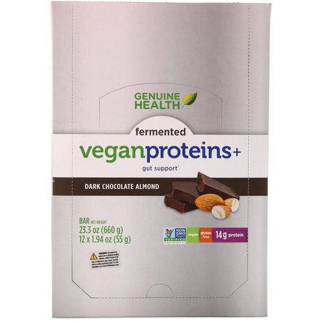 Genuine Health Corporation Plant Based Protein Bars - Växtbaserade Proteinbarer, Proteinbarer, Brownies, Kakor
