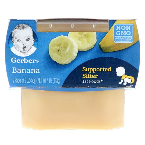 Gerber, 1st Foods, Banana, 2 Packs, 2 oz (56 g) Each Review