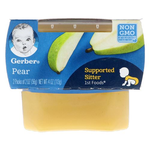 Gerber, 1st Foods, Pear, 2 Pack, 2 oz (56 g) Each Review