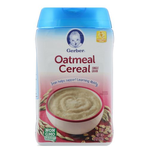 Gerber, Oatmeal Cereal, Single Grain, 8 oz (227 g) Review
