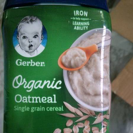 Gerber Baby Hot Cereals - Varmt Spannmål För Barn, Barnfoder, Barn, Baby
