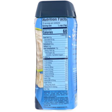 Varmt Spannmål För Barn, Barnfoder, Barn, Baby: Gerber, Probiotic Rice Cereal, Sitter, Banana Apple, 8 oz (227 g)