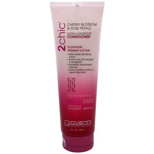 Giovanni, 2chic, Ultra-Luxurious Conditioner, to Pamper Stressed Out Hair, Cherry Blossom & Rose Petals, 8.5 fl oz (250 ml) Review