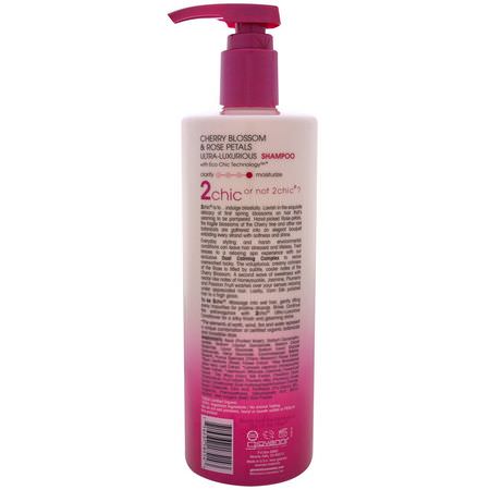 Schampo, Hårvård, Bad: Giovanni, 2chic, Ultra-Luxurious Shampoo, to Pamper Stressed Out Hair, Cherry Blossom & Rose Petals, 24 fl oz (710 ml)