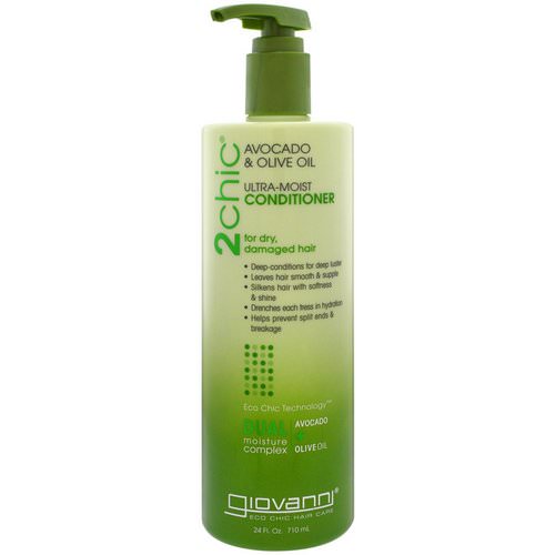 Giovanni, 2chic, Ultra-Moist Conditioner, for Dry, Damaged Hair, Avocado & Olive Oil, 24 fl oz (710 ml) Review