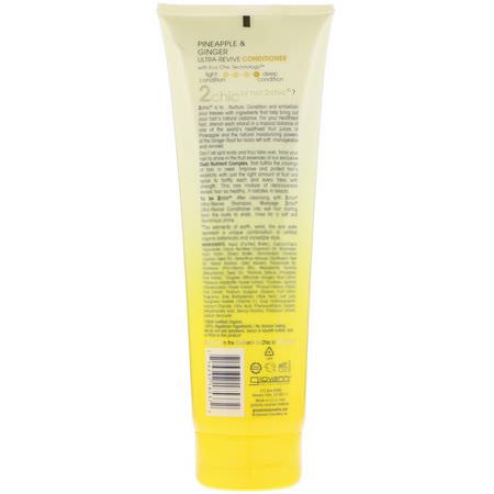 Balsam, Hårvård, Bad: Giovanni, 2chic, Ultra-Revive Conditioner, for Dry, Unruly Hair, Pineapple & Ginger, 8.5 fl oz (250 ml)