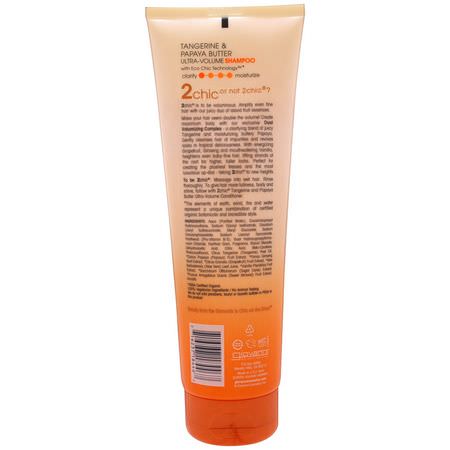 Schampo, Hårvård, Bad: Giovanni, 2chic, Ultra-Volume Shampoo, for Fine Limp Hair, Tangerine & Papaya Butter, 8.5 fl oz (250 ml)