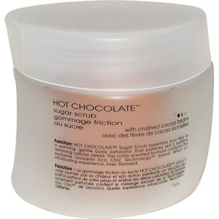 Sugar Scrub, Polish, Body Scrubs, Shower: Giovanni, Hot Chocolate, Sugar Scrub, 9 oz (260 g)