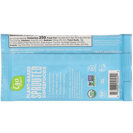 Näringsstänger: Go Raw, Organic, Pumpkin Seed Sprouted Bar, 1.8 oz (51 g)