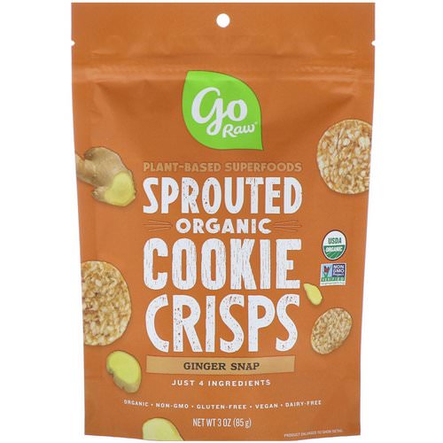 Go Raw, Organic, Sprouted Super Cookies, Ginger Snaps, 3 oz (85 g) Review