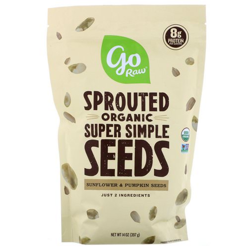 Go Raw, Organic Sprouted Super Simple Seeds, Sunflower & Pumpkin Seeds, 14 oz (397 g) Review