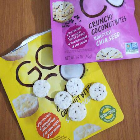 GoCo, Crunchy Coconut Bites, Simply Coconut, 1.4 oz (40 g)