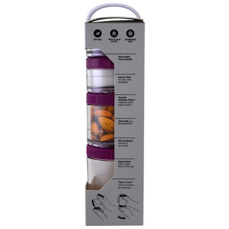 GoStak Food Storage Containers Shaker Water Bottles - Vattenflaskor, Shaker, Behållare, Matlagring