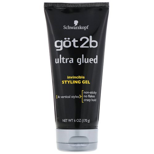 got2b, Ultra Glued Invincible Styling Gel, 6 oz (170 g) Review