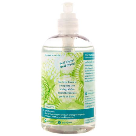 Handtvål, Dusch, Bad: Grab Green, Hand Soap, Fragrance Free, 12 oz (355 ml)
