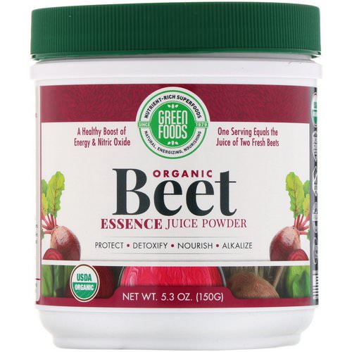 Green Foods, Organic Beet Essence Juice Powder, 5.3 oz (150 g) Review