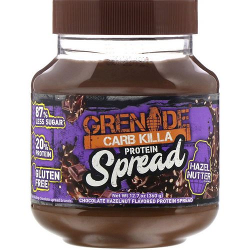 Grenade, Carb Killa Protein Spread, Chocolate Hazelnut Flavor, 12.7 oz (360 g) Review