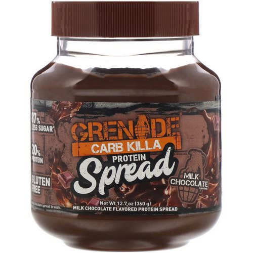 Grenade, Carb Killa Protein Spread, Milk Chocolate, 12.7 oz (360 g) Review