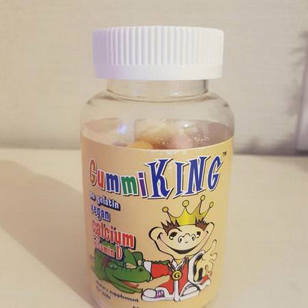 GummiKing, Calcium Plus Vitamin D for Kids, 60 Gummies