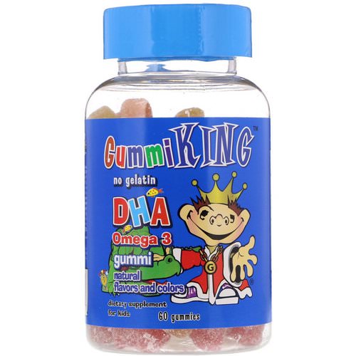 GummiKing, DHA Omega-3 Gummi for Kids, 60 Gummies Review