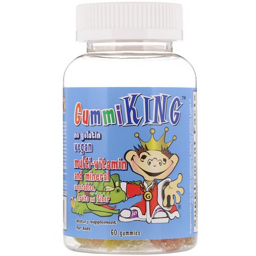 GummiKing, Multi-Vitamin and Mineral, Vegetables, Fruits and Fiber, For Kids, 60 Gummies Review