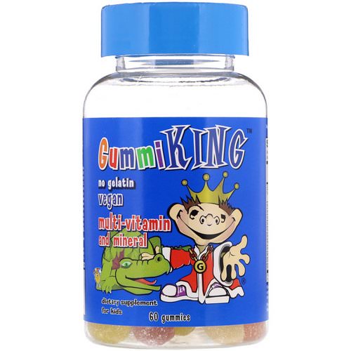 GummiKing, Multi-Vitamin & Mineral, For Kids, 60 Gummies Review