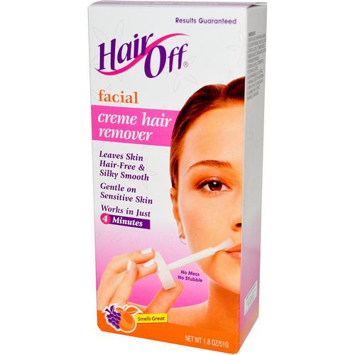 Hair Off, Facial, Cream Hair Remover, 1.8 oz (51 g) Review