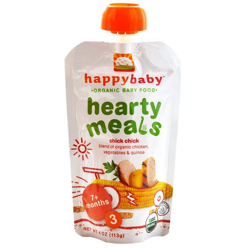 Happy Family Organics, Organic Baby Food, Hearty Meals, Chick Chick, Stage 3, 4 oz (113 g) Review
