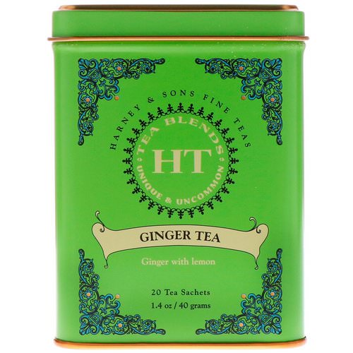Harney & Sons, HT Tea Blend, Ginger Tea, 20 Tea Sachets, 1.4 oz (40 g) Review