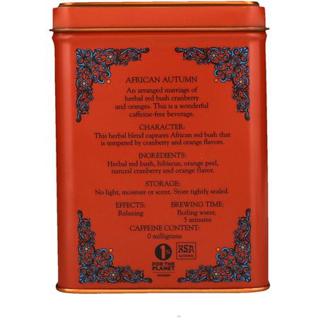 Örtte, Rooibostte: Harney & Sons, HT Tea Blend, African Autumn, 20 Tea Sachets, 1.4 oz (40 g)