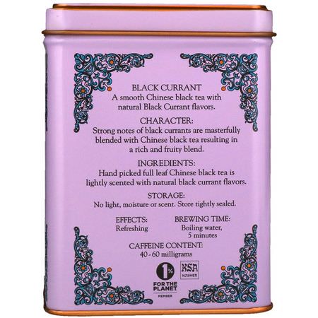Svart Te: Harney & Sons, HT Tea Blend, Black Currant Tea, 20 Tea Sachets, 1.4 oz (40 g)