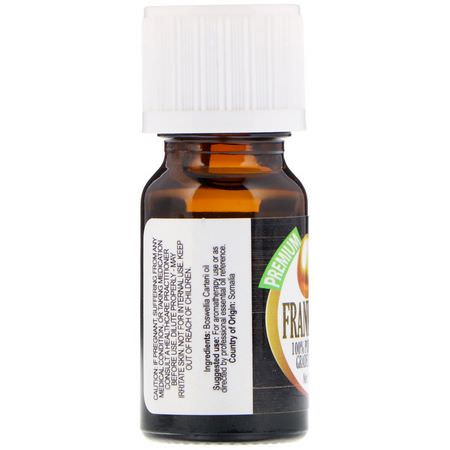 Frankincense Oil, Eteriska Oljor, Aromaterapi, Bad: Healing Solutions, 100% Pure Therapeutic Grade Essential Oil, Carterii Frankincense, 0.33 fl oz (10 ml)