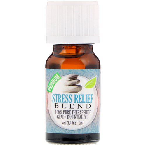 Healing Solutions, 100% Pure Therapeutic Grade Essential Oil, Stress Relief Blend, 0.33 fl oz (10 ml) Review