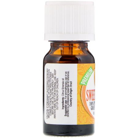 Orange Olja, Eteriska Oljor, Aromaterapi, Bad: Healing Solutions, 100% Pure Therapeutic Grade Essential Oil, Sweet Orange, 0.33 fl oz (10 ml)