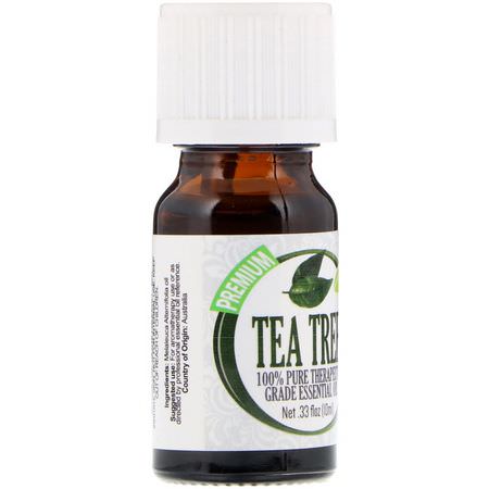 Teträdolja, Rensa, Rena, Eteriska Oljor: Healing Solutions, 100% Pure Therapeutic Grade Essential Oil, Tea Tree, 0.33 fl oz (10 ml)
