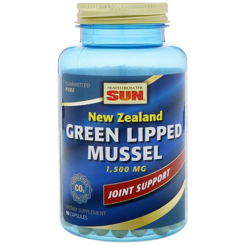Health From The Sun, New Zealand Green Lipped Mussel, 1500 mg, 90 Capsules Review