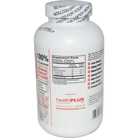 Kolonrengöring, Kosttillskott: Health Plus, The Original Colon Cleanse, One, 625 mg, 200 Capsules