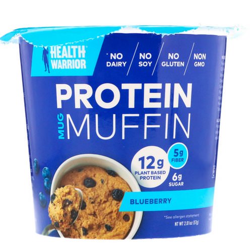 Health Warrior, Protein Mug Muffin, Blueberry, 2.01 oz (57 g) Review