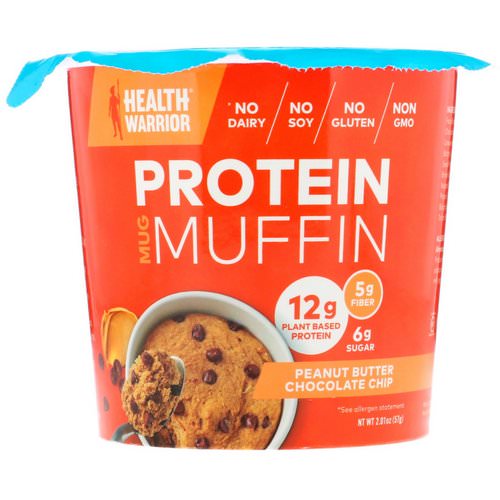 Health Warrior, Protein Mug Muffin, Peanut Butter Chocolate Chip, 2.01 oz (57 g) Review