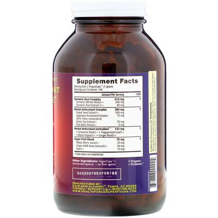 Antioxidant, Antioxidanter, Kosttillskott: HealthForce Superfoods, Antioxidant Extreme, Version 9, 360 Vegan Caps