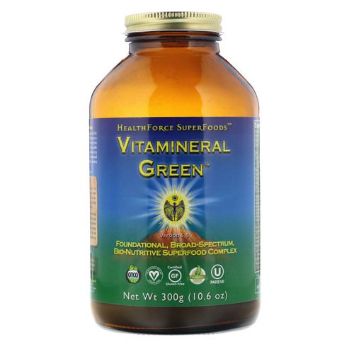 HealthForce Superfoods, Vitamineral Green, Version 5.5, 10.6 oz (300 g) Review