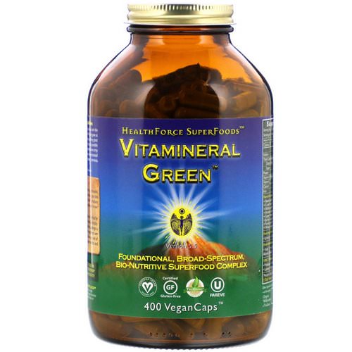 HealthForce Superfoods, Vitamineral Green, Version 5.5, 400 VeganCaps Review
