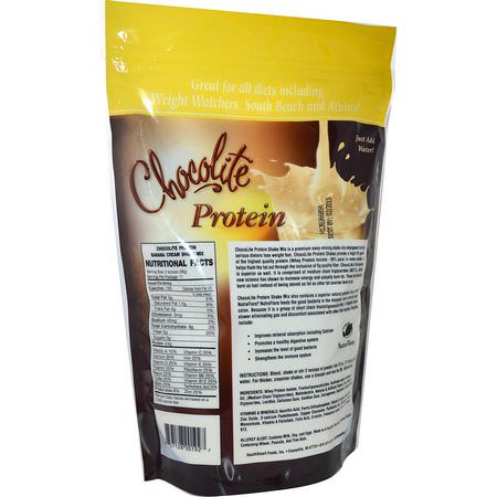 Vassleprotein, Idrottsnäring: HealthSmart Foods, Chocolite Protein, Banana Cream, 14.7 oz (418 g)