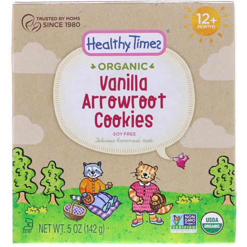 Healthy Times, Organic, Arrowroot Cookies, Vanilla, 12+ Months, 5 oz (142 g) Review