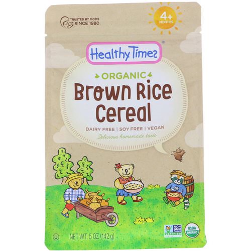 Healthy Times, Organic, Brown Rice Cereal, 4+ Months, 5 oz (142 g) Review