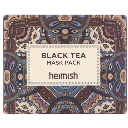 K-Beauty Face Masks, Peels, Face Masks, Beauty: Heimish, Black Tea Mask Pack, 110 ml