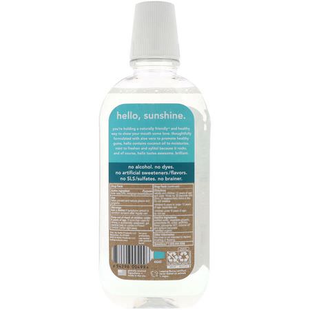 Spray, Skölj, Munvatten, Munvård: Hello, Naturally Healthy, Antigingivitis Mouthwash, Natural Mint, 16 fl oz (473 ml)