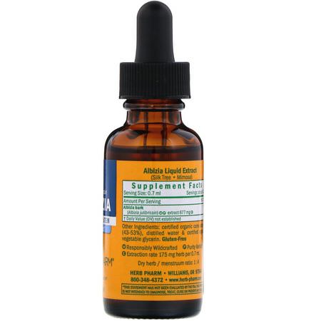 Homeopati, Örter: Herb Pharm, Albizia, 1 fl oz (30 ml)