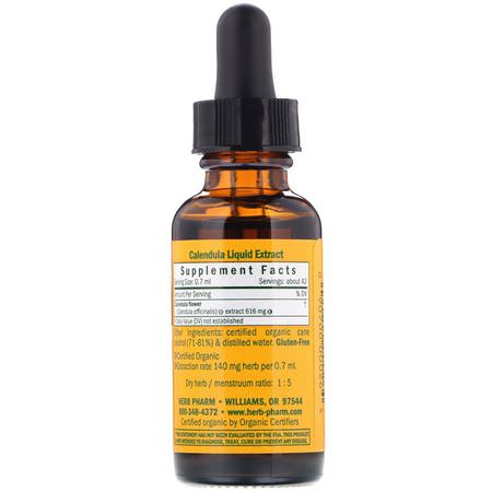 Homeopati, Örter: Herb Pharm, Calendula, 1 fl oz (30 ml)