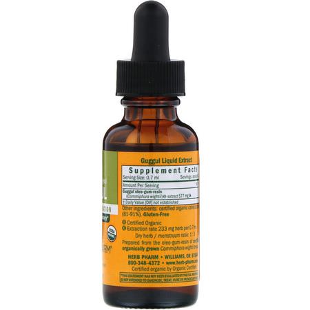 Guggul, Homeopati, Örter: Herb Pharm, Guggul, 1 fl oz (30 ml)